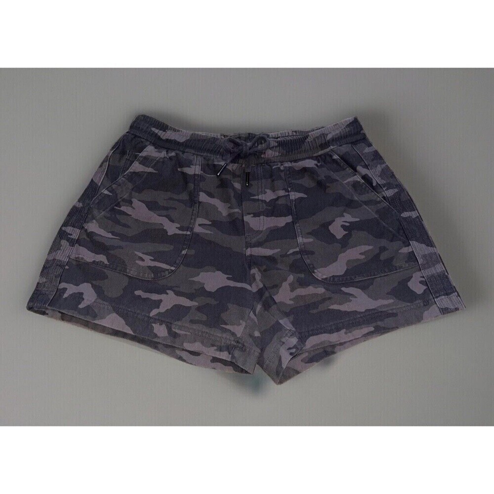 Athleta Camo Farallon Shorts (6T) Womens Stretch Drawstring Pockets Comfy